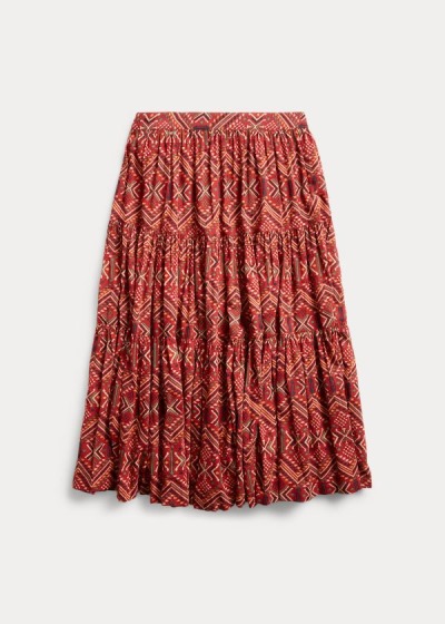 Women's Ralph Lauren Print Cotton Voile Skirts | 723109UER